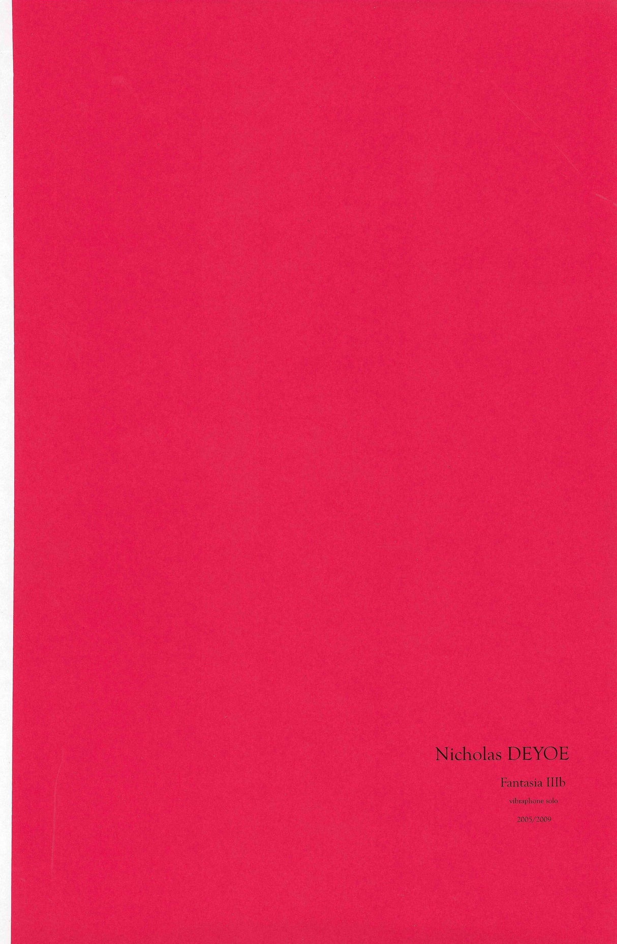 Deyoe: Fantasia IIIb