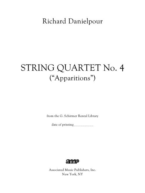 Danielpour: String Quartet No. 4