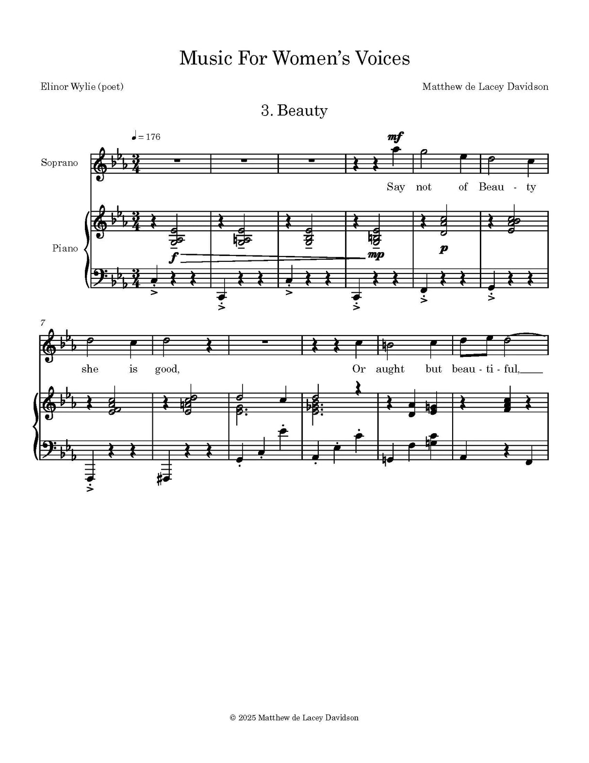 Davidson: Music for Women's Voices