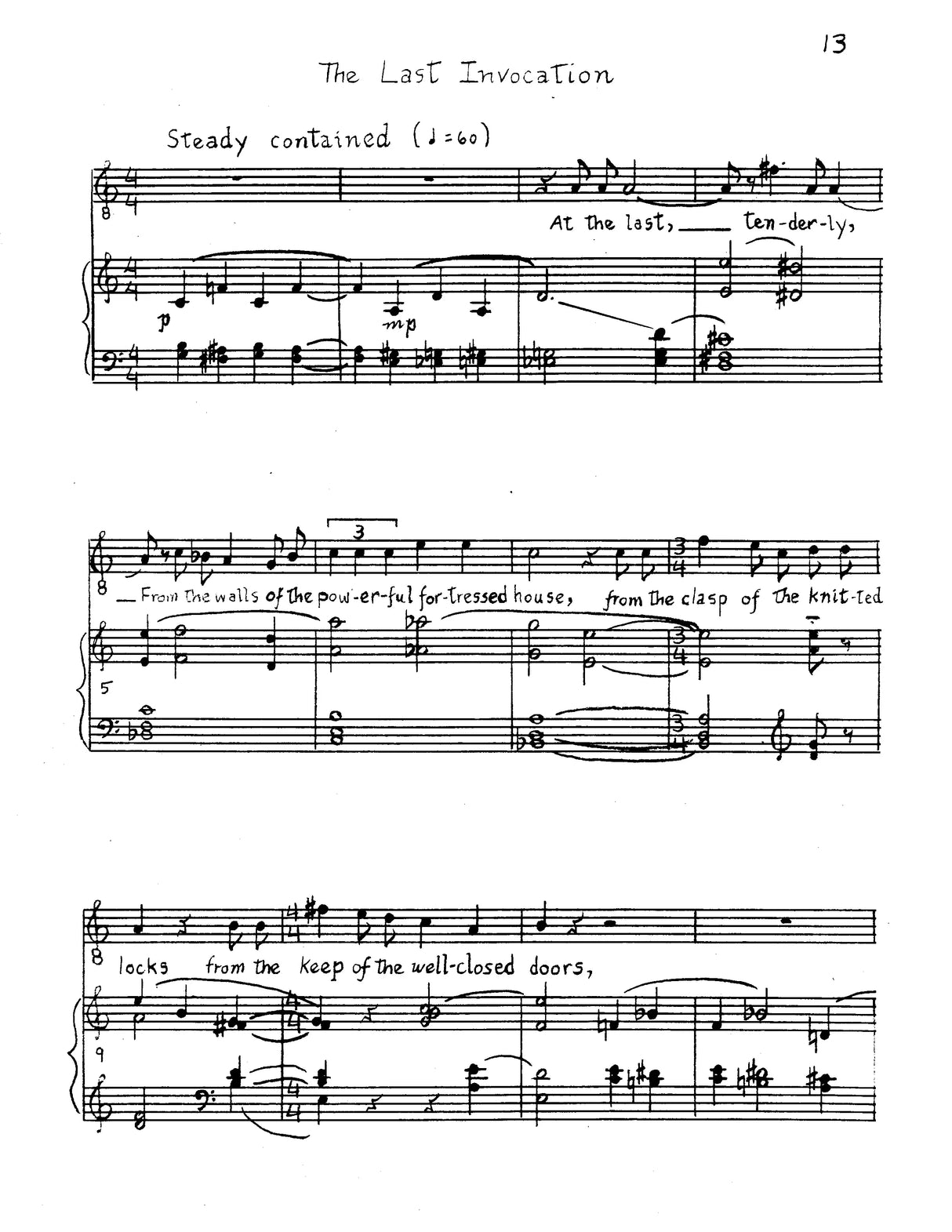 Borroff: Five Whitman Songs