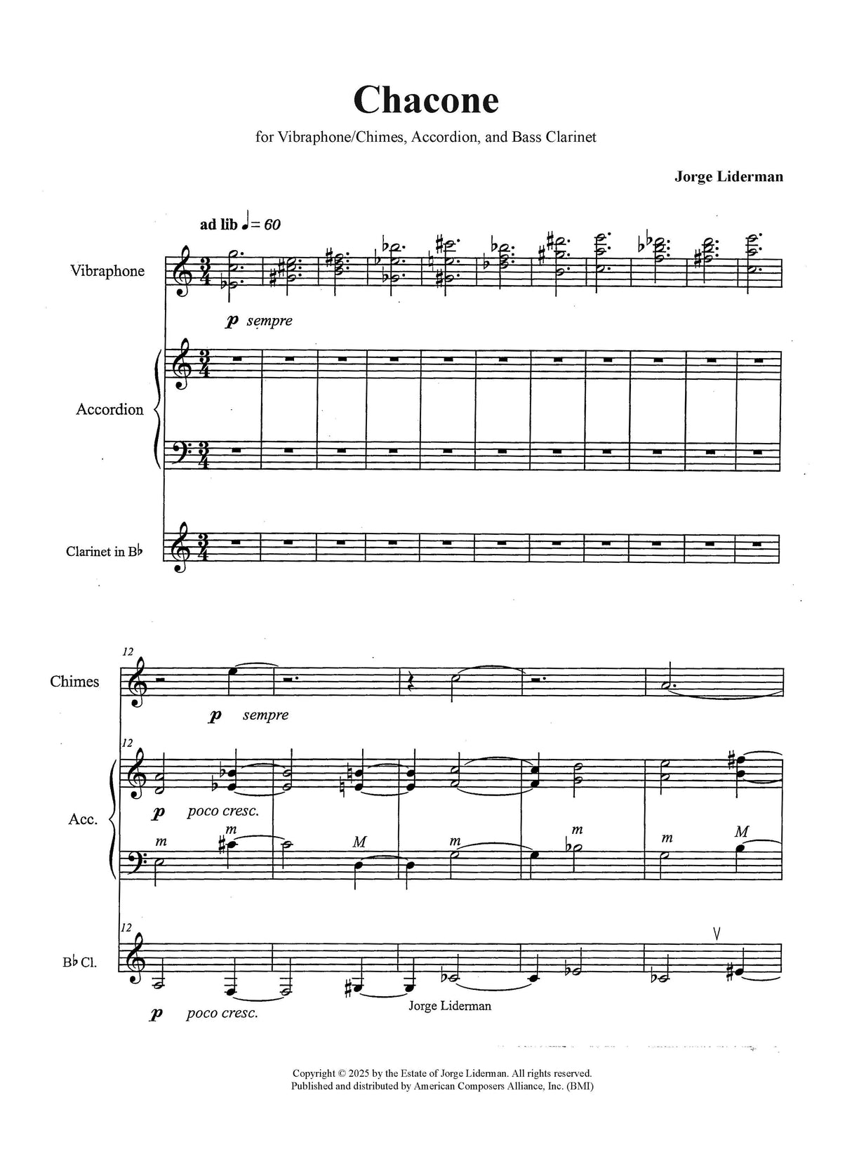Liderman: Chacone