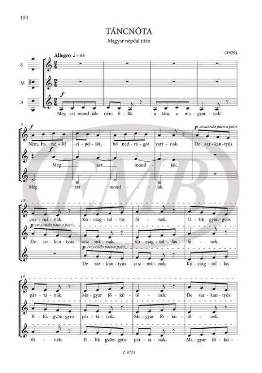 Kodály: Choral Works for Children's and Female Voices