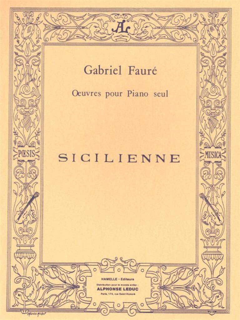 Fauré: Sicilienne, Op. 78 (arr. for piano)