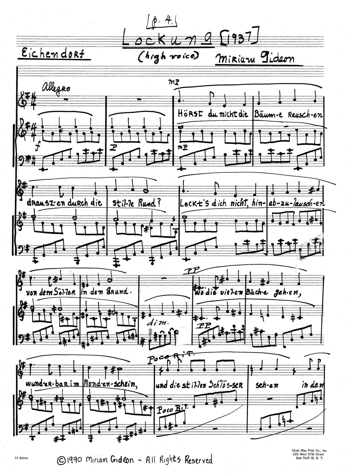 Gideon: German Songs