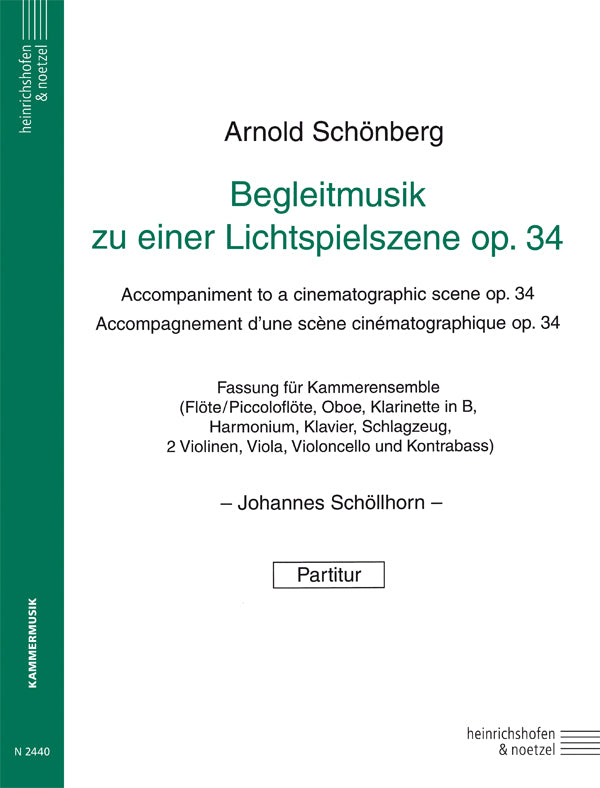Schoenberg: Begleitmusik zu einer Lichtspielszene, Op. 34 (Version for Chamber Orchestra)