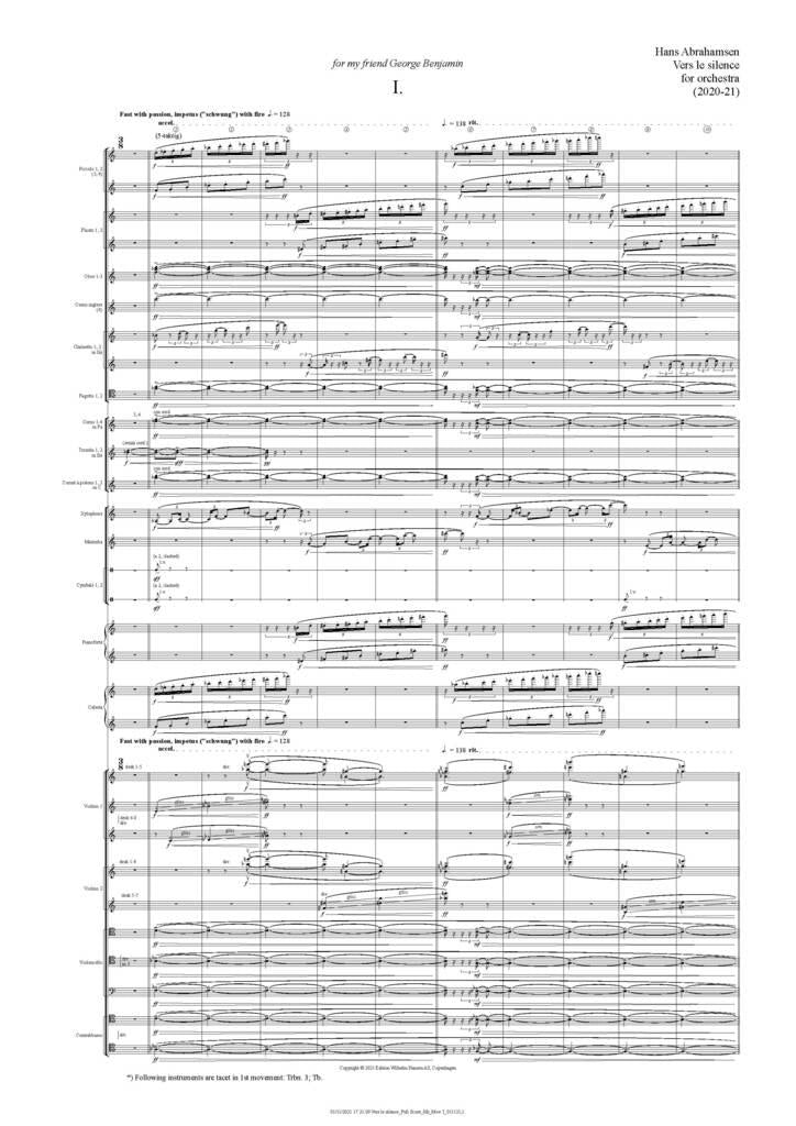 Abrahamsen: Vers le silence