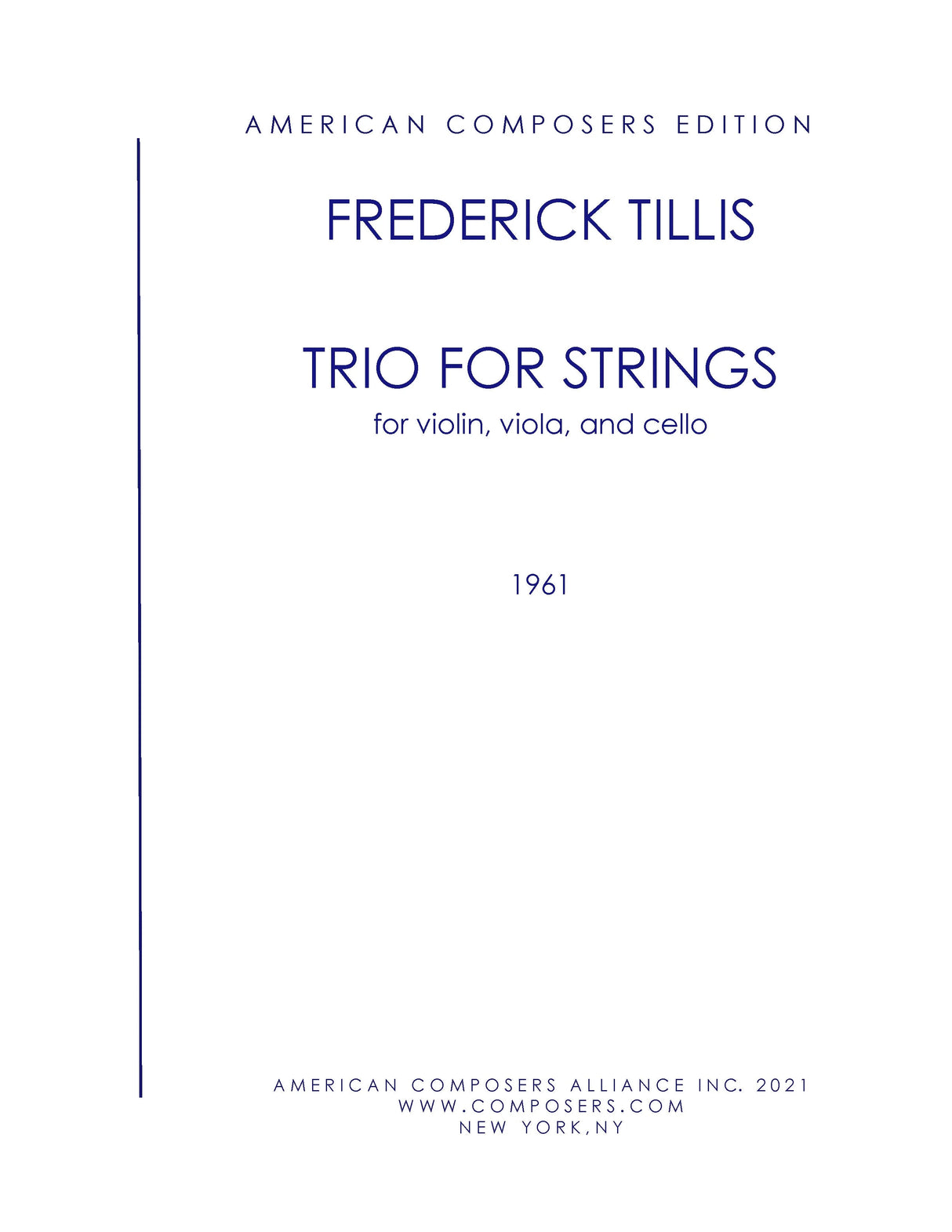 Tillis: Trio for Strings