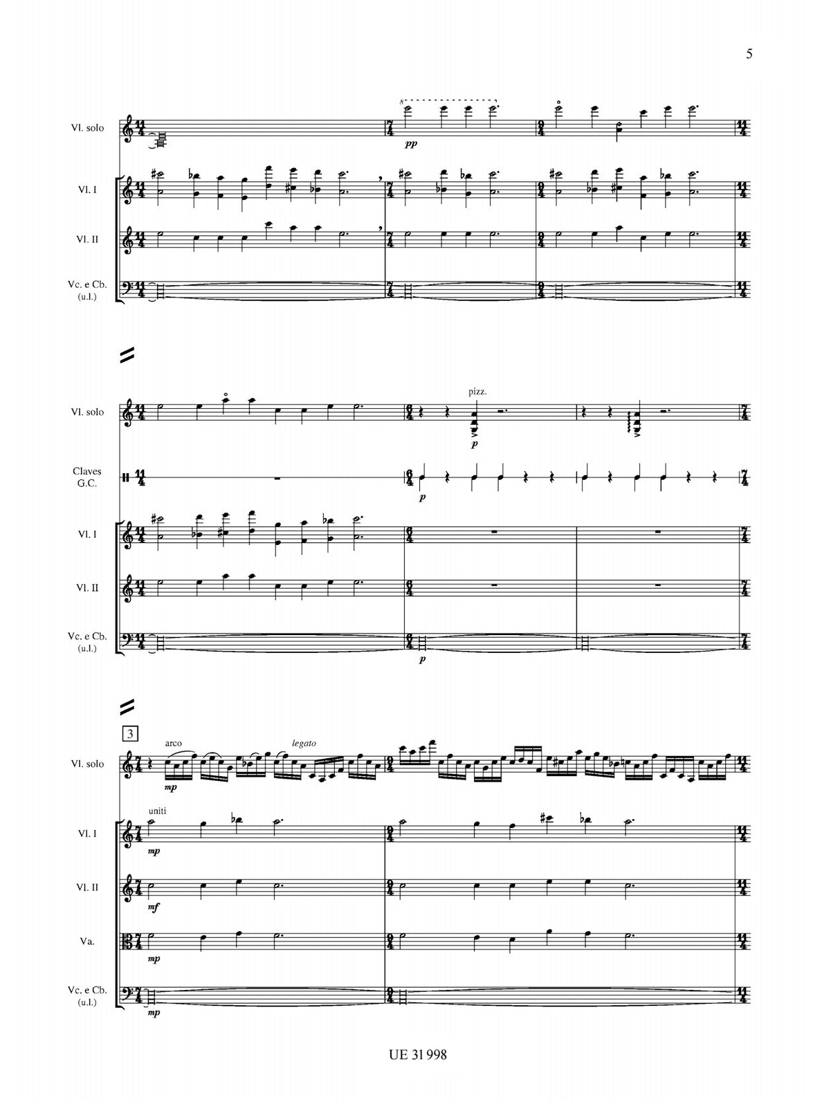 Pärt: Fratres (for violin, string orchestra and percussion)