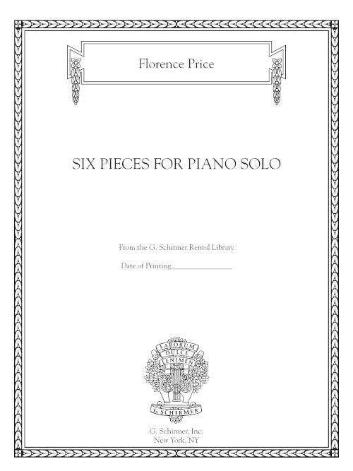 Price: Six Pieces for Piano Solo