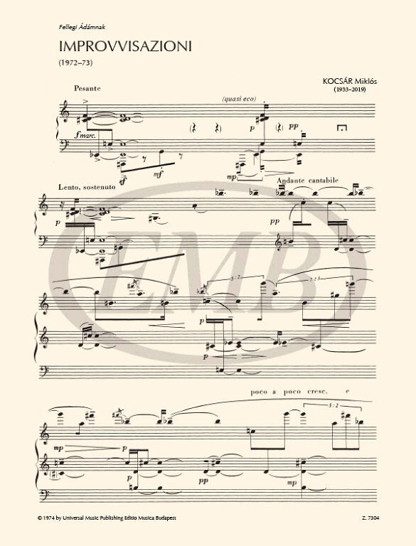 Kocsár: Improvvisazioni