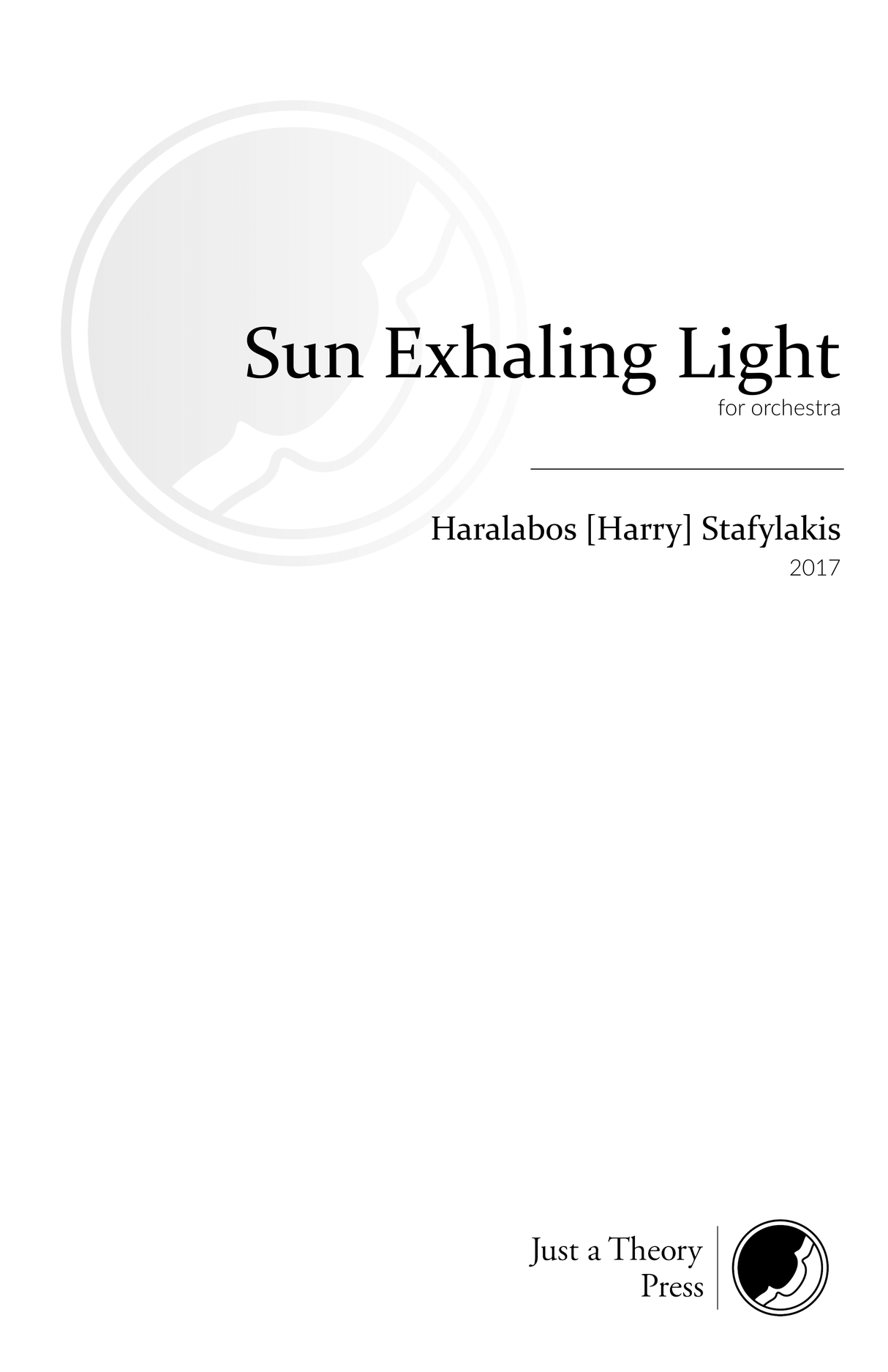 Stafylakis: Sun Exhaling Light