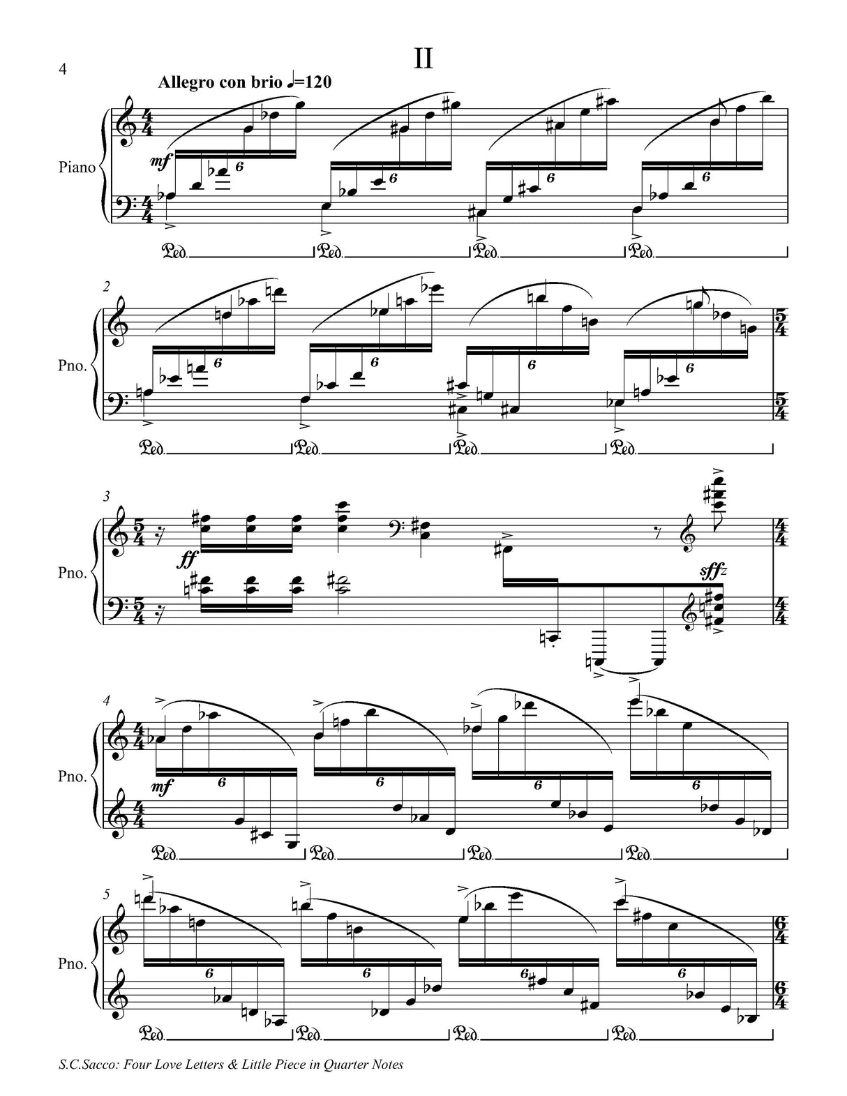 Sacco: 4 Love Letters & Little Piece in Quarter Notes
