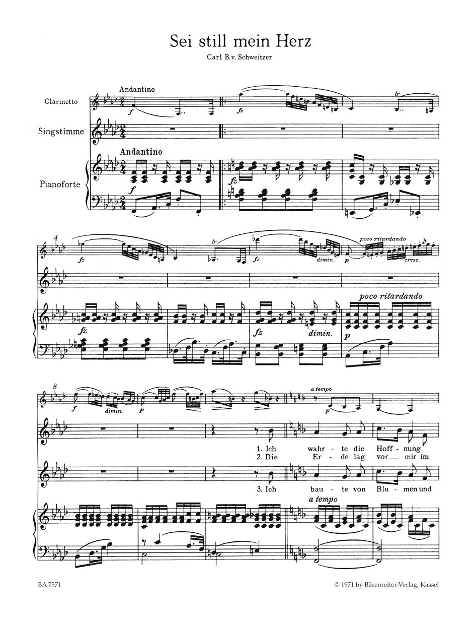 Spohr: Sechs Deutsche Lieder, Op. 103