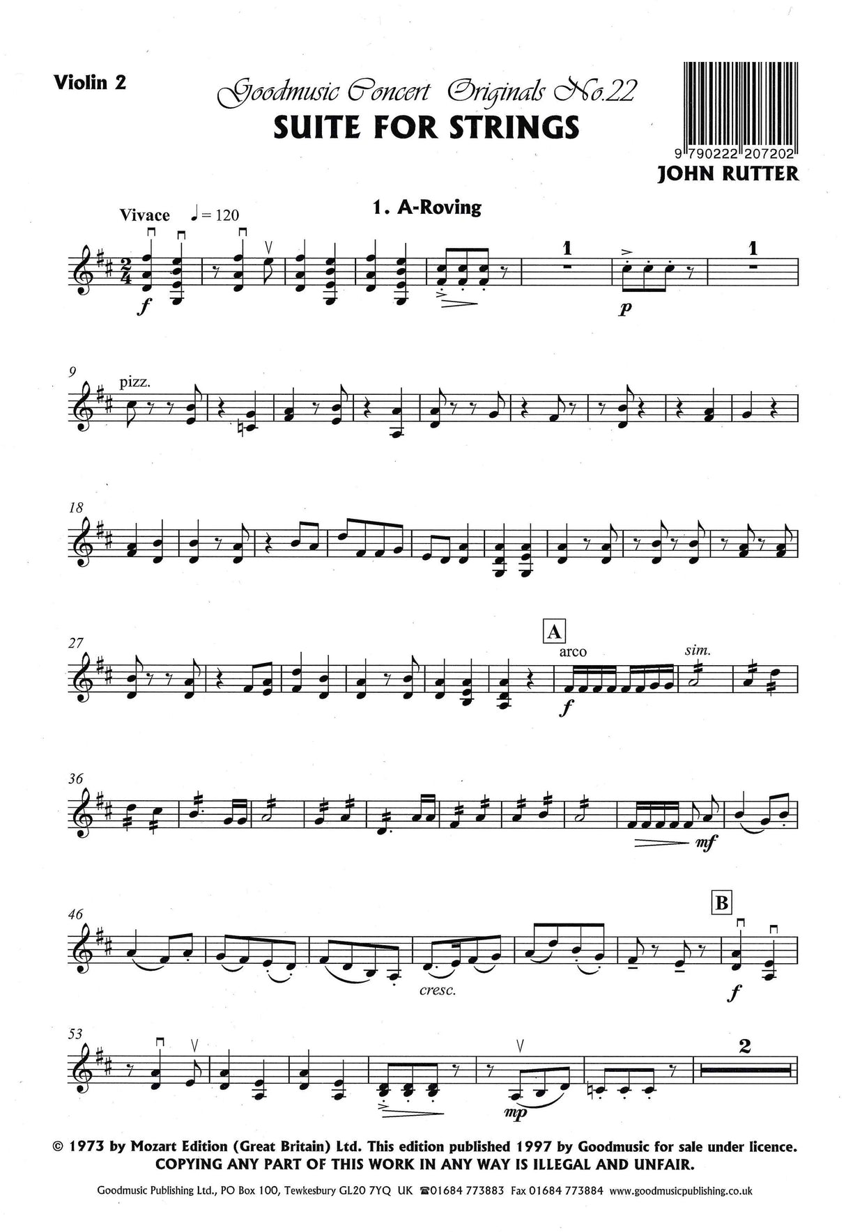 Rutter: Suite for Strings
