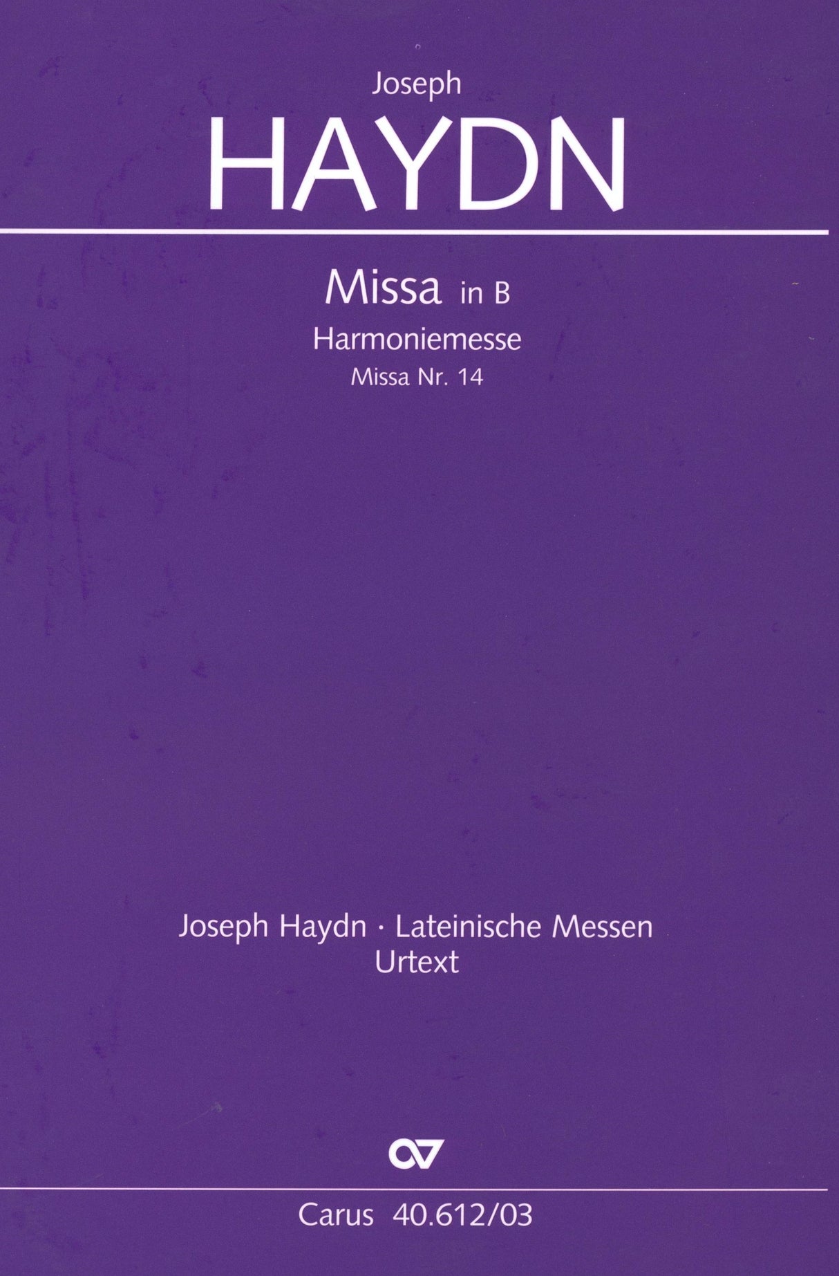 Haydn: Missa in B-flat Major, Hob. XXII:14