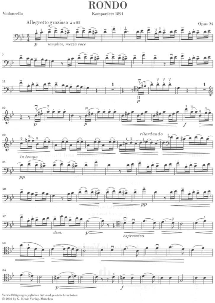 Dvořák: Rondo in G Minor, Op. 94