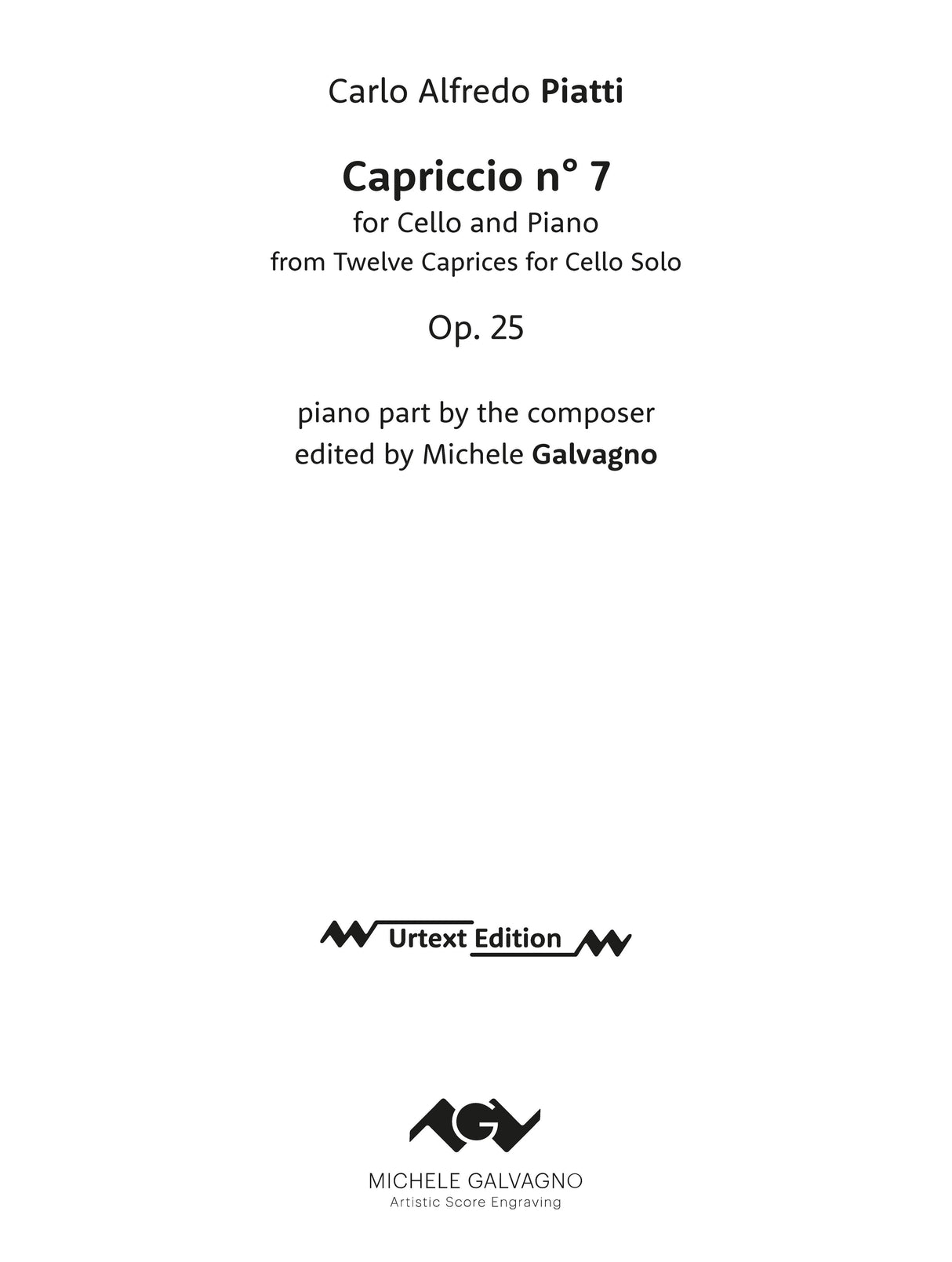 Piatti: Capriccio No. 7, Op. 25