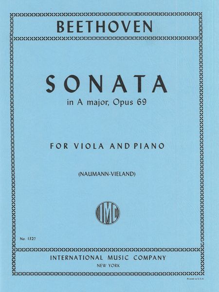 Beethoven: Sonata in A Major, Op. 69 (arr. for viola & piano)
