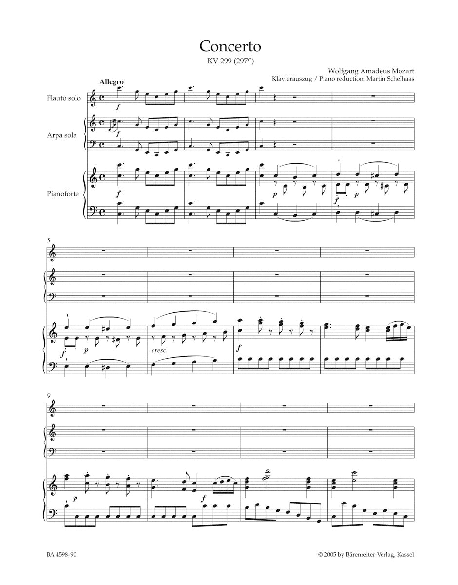 Mozart: Concerto for Flute, Harp and Orchestra, K. 299 (297c)