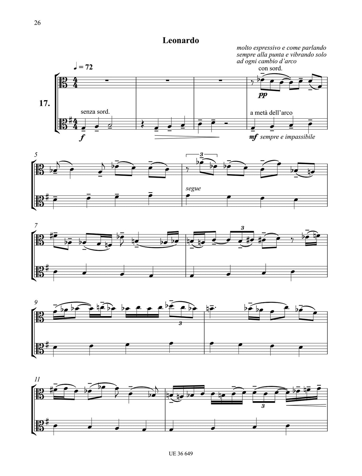 Berio: Duetti (arr. for 2 violas)