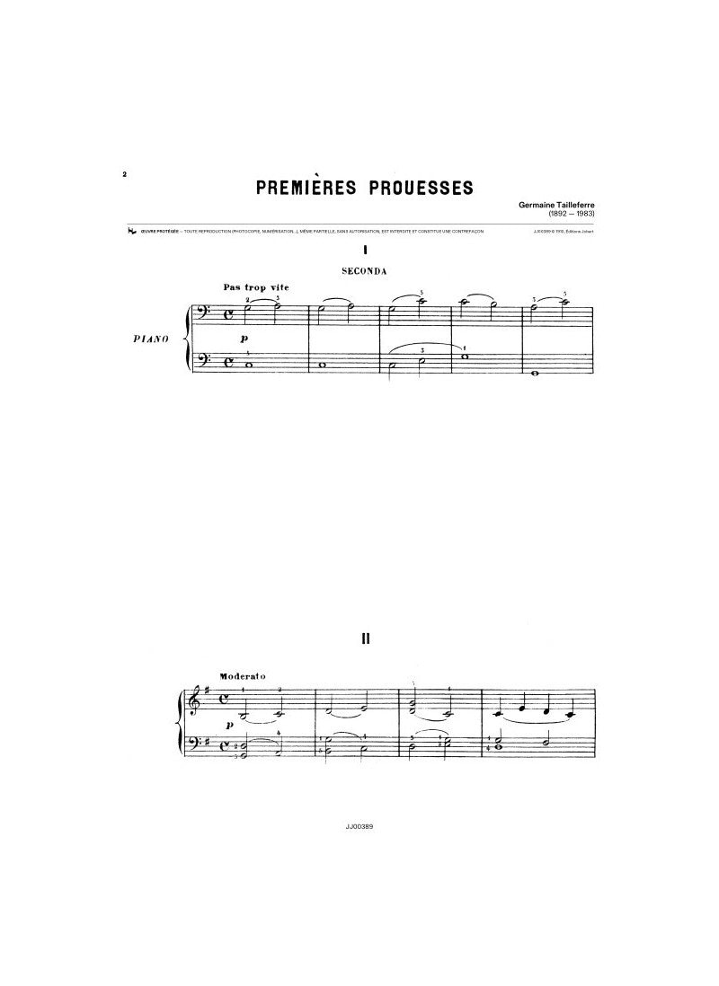 Tailleferre: Premières prouesses