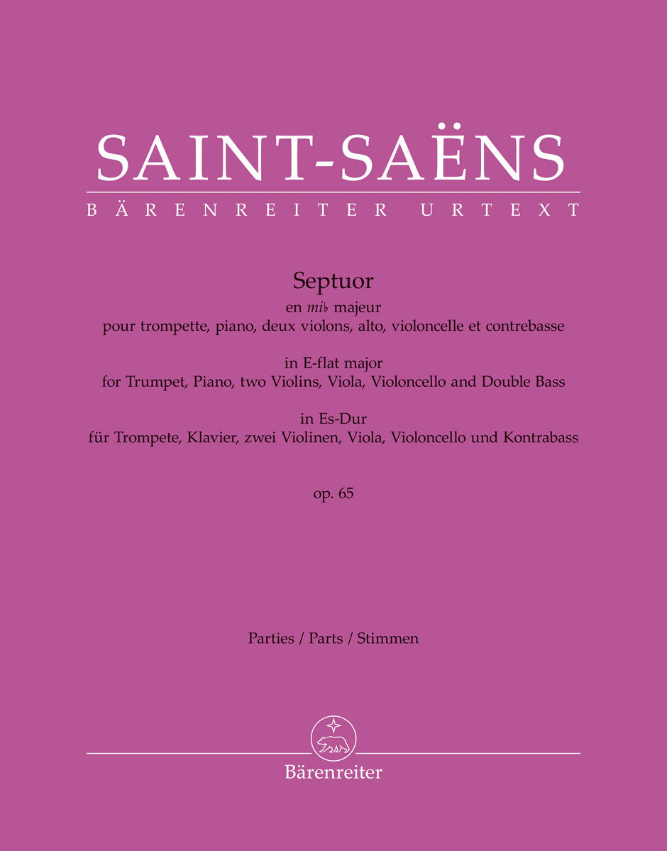Saint-Saëns: Septuor for Trumpet, Piano, Violins, Viola, Cello and Double Bass in E-flat Major, Op. 65
