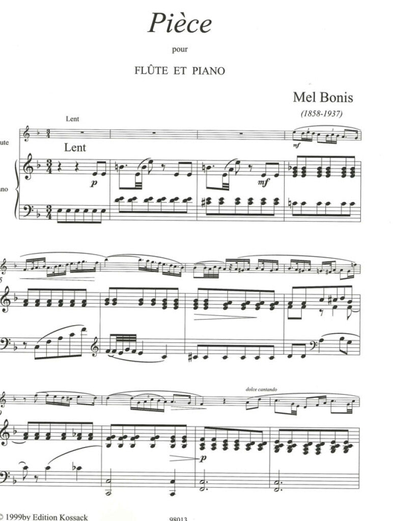 Bonis: Pièce