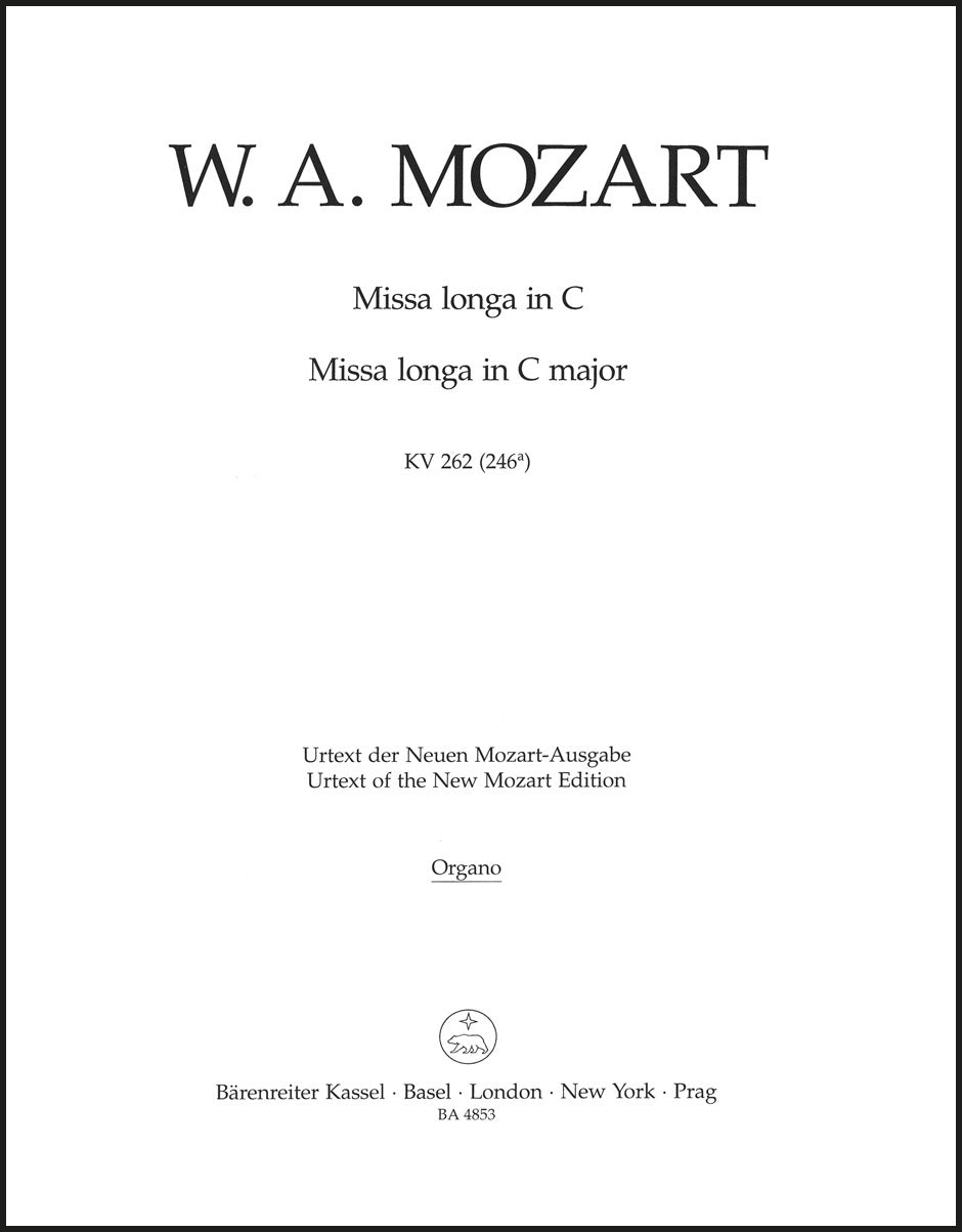 Mozart: Missa longa in C Major, K. 262 (256a)