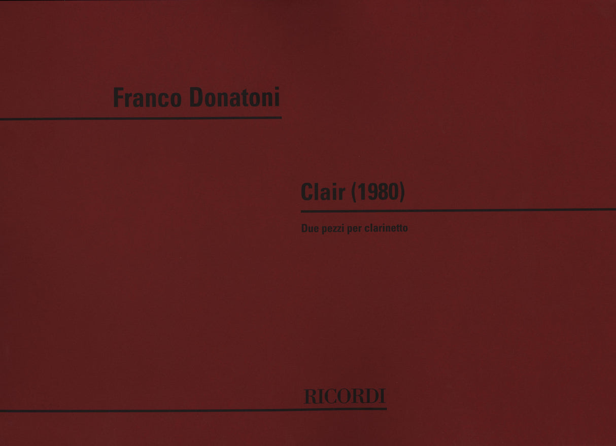 Donatoni: Clair