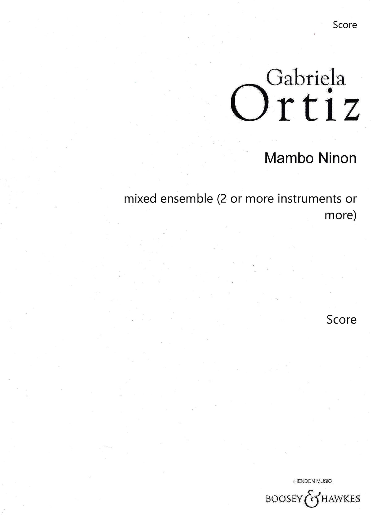 G. Ortiz: Mambo Ninón