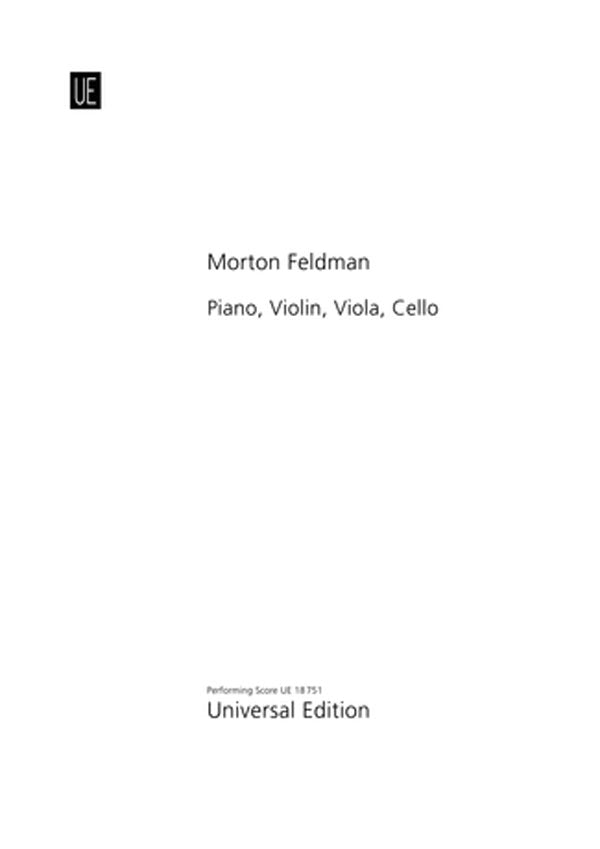 Feldman: Piano, Violin, Viola, Cello