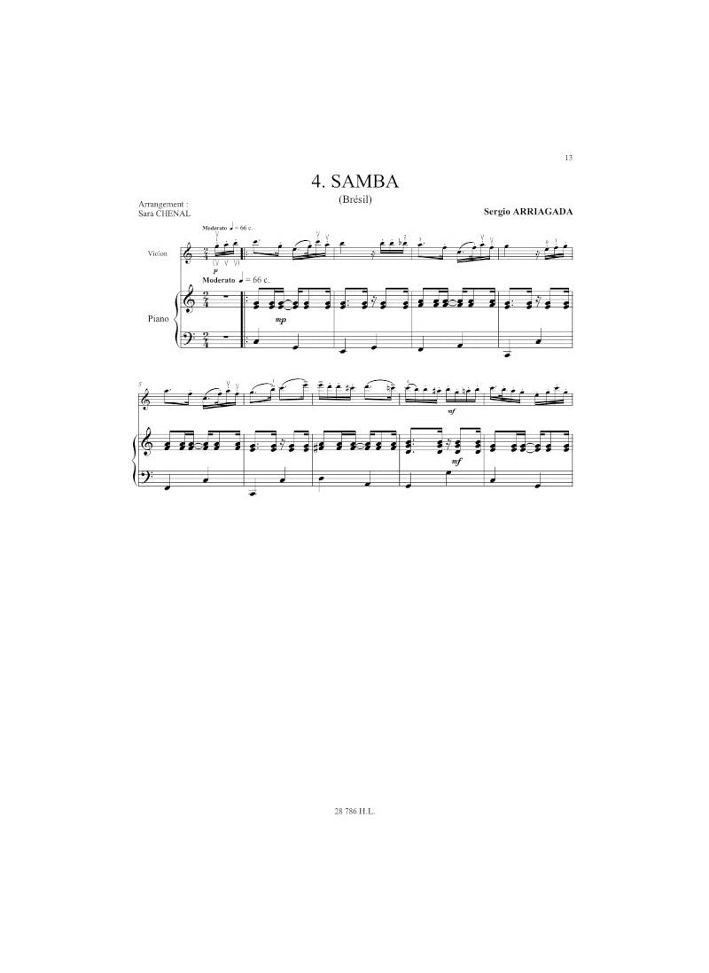 Arriagada: 5 Danses latino américaines