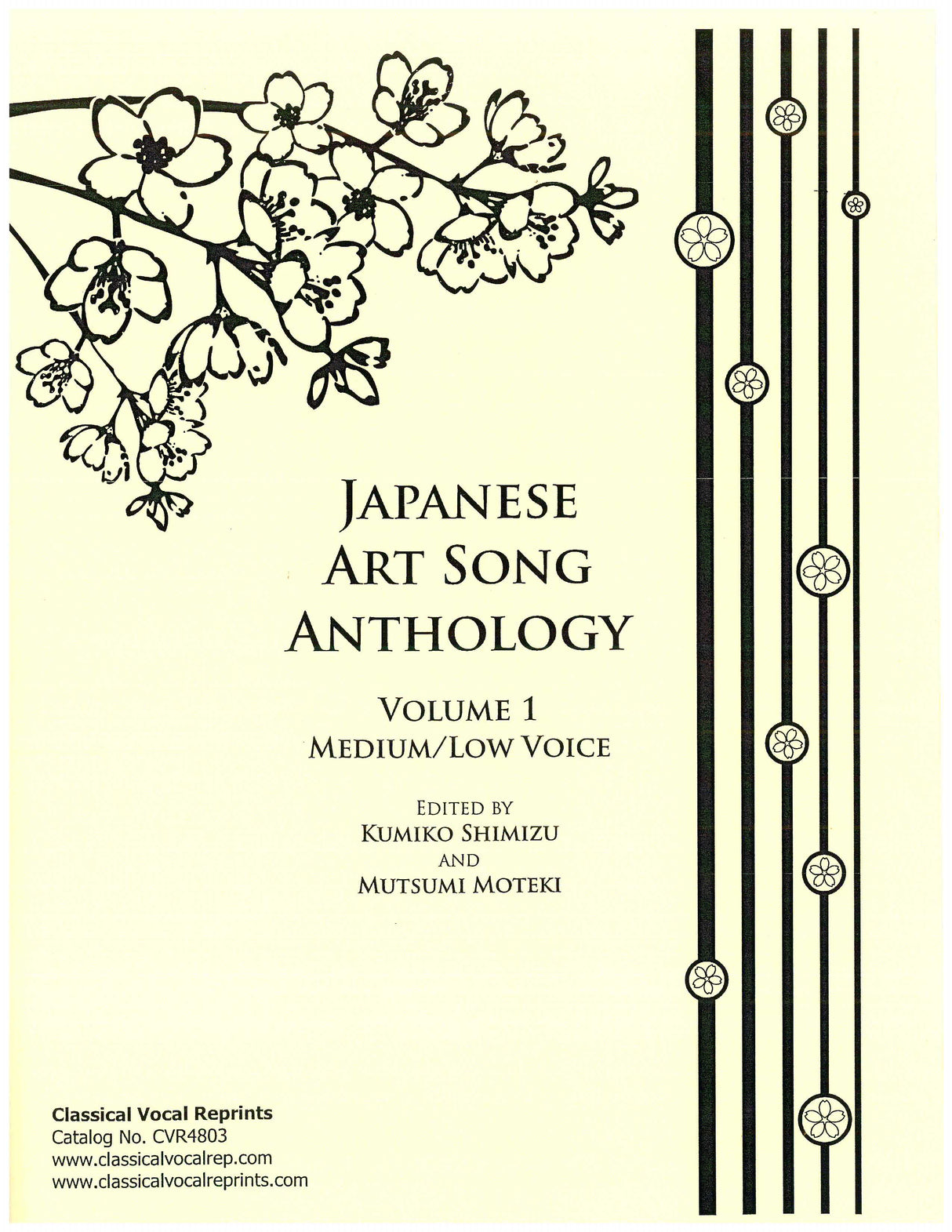 Japanese Art Song Anthology - Volume 1