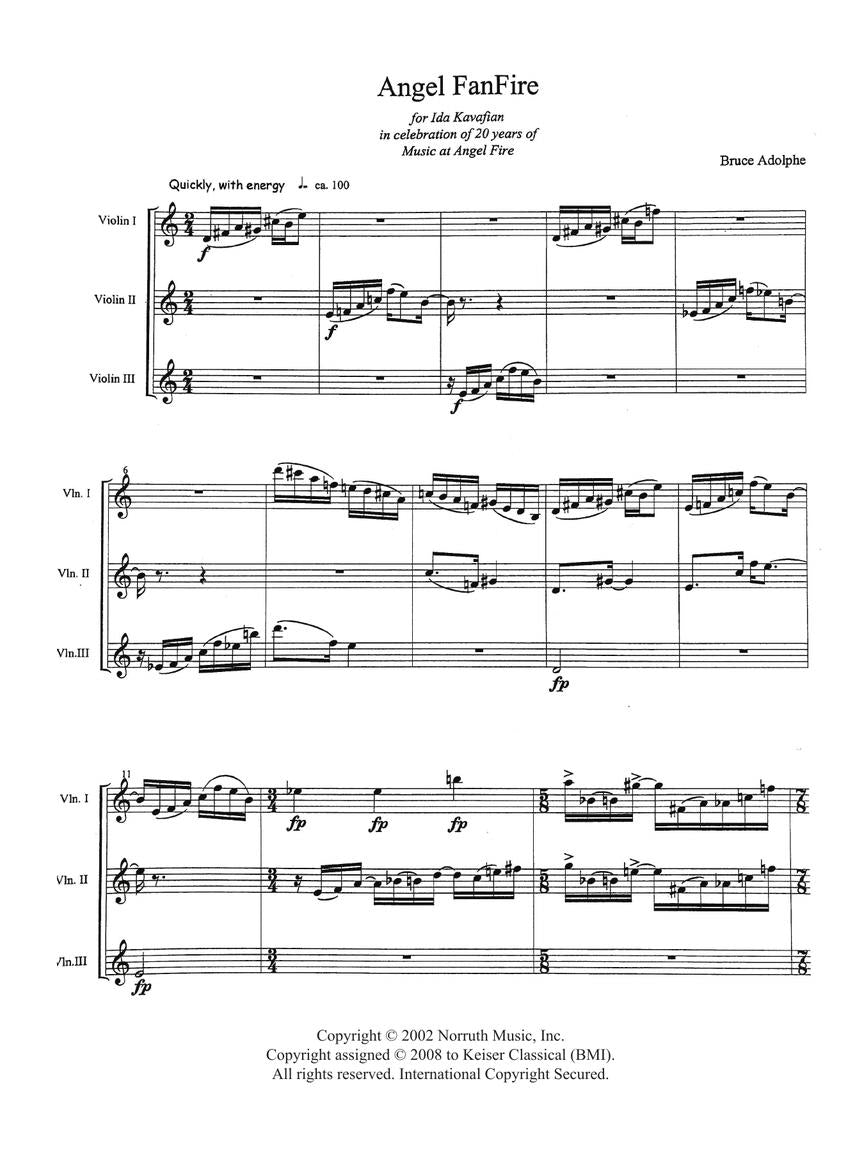 Adolphe: Angel Fanfire