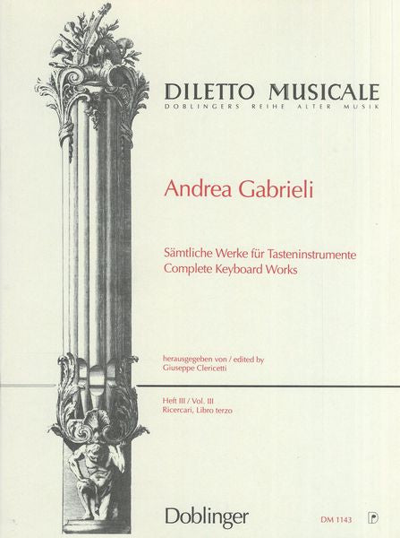 Gabrieli: Ricercari, Libro 3