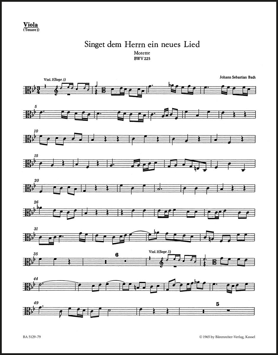 Bach: Singet dem Herrn ein neues Lied, BWV 225