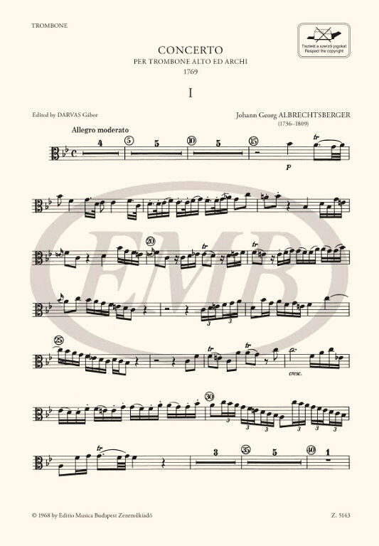 Albrechtsberger: Trombone Concerto
