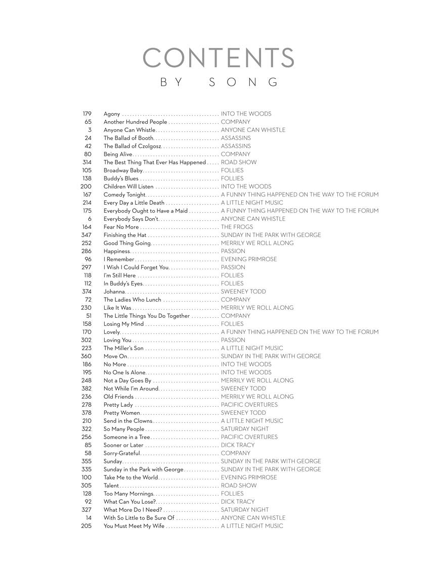 The Stephen Sondheim Collection - Volume 1