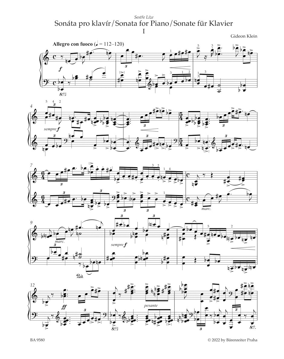 Klein: Piano Sonata & Landscape