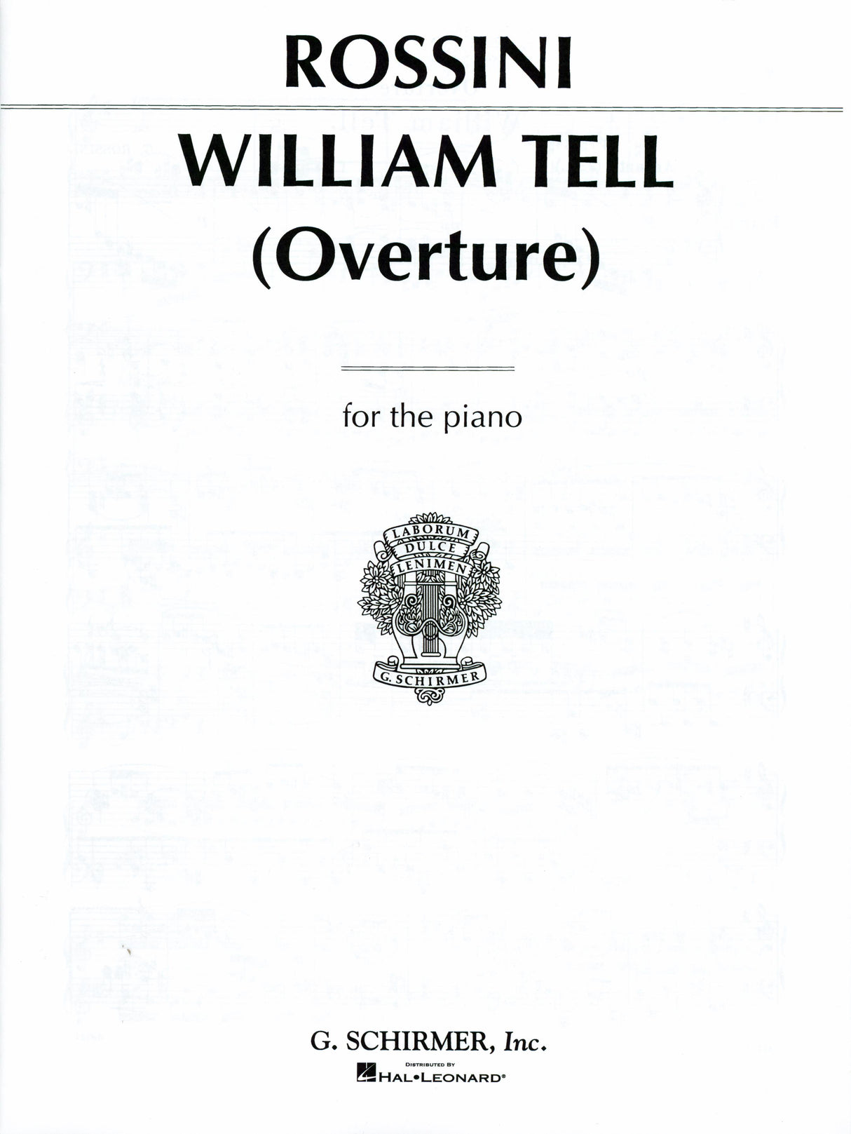 Rossini: William Tell Overture (arr. for piano)