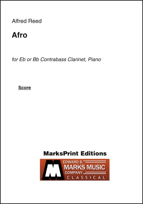 Reed: Afro (arr. for contrabass clarinet & piano)