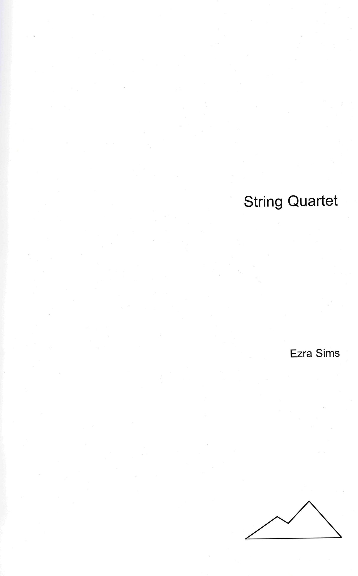 Sims: String Quartet No. 1