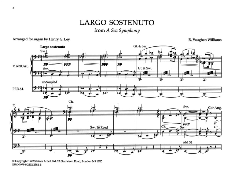 A Vaughan Williams Organ Anthology