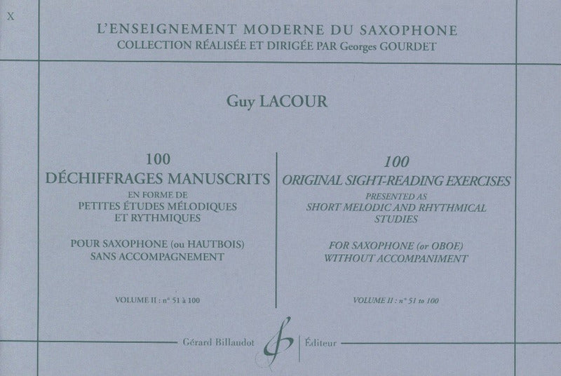 Lacour: 100 Original Sight-Reading Exercises - Volume 2
