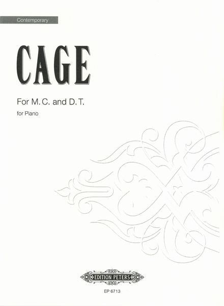 Cage: For M. C. and D. T.