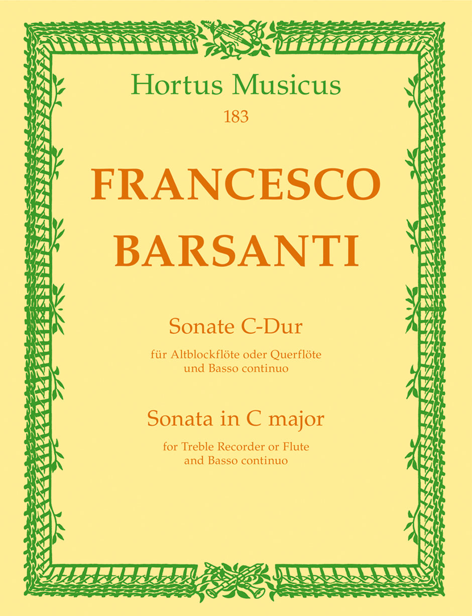 Barsanti: Recorder Sonata in C Major