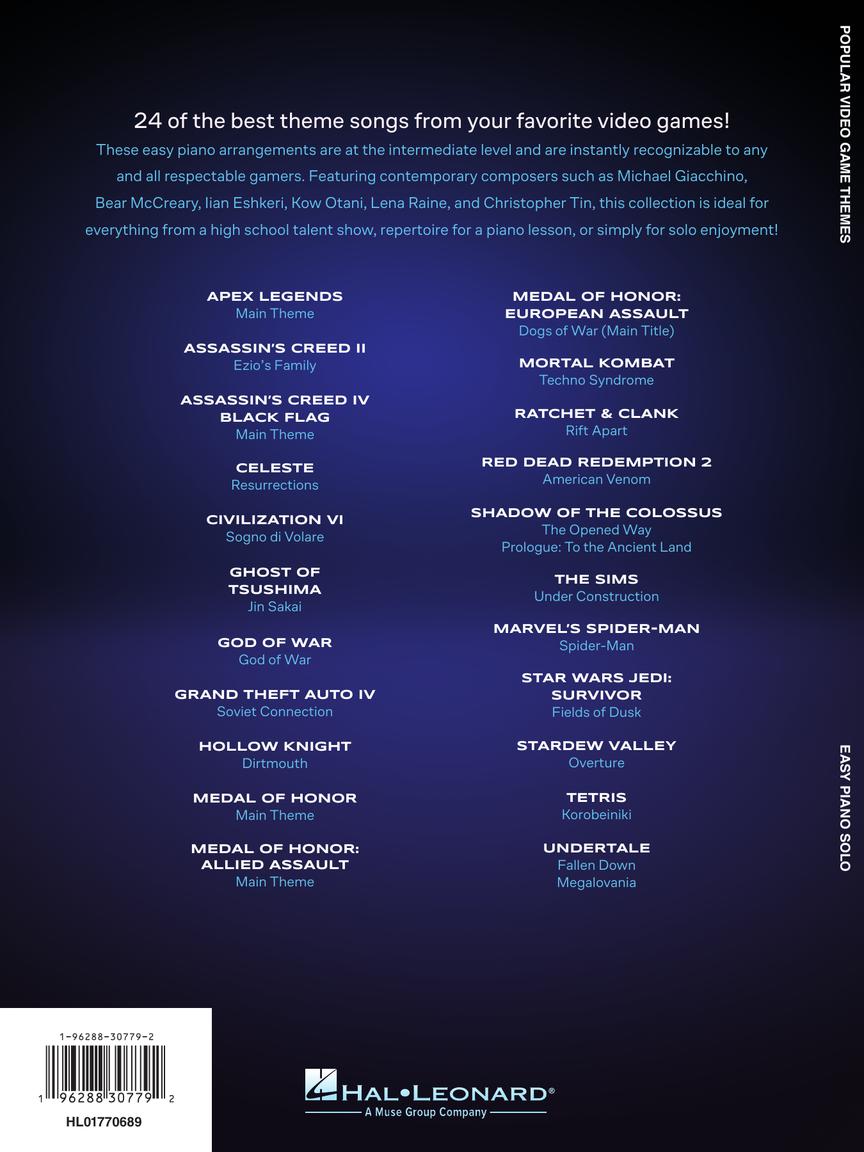 Popular Video Game Themes (arr. for Easy Piano)