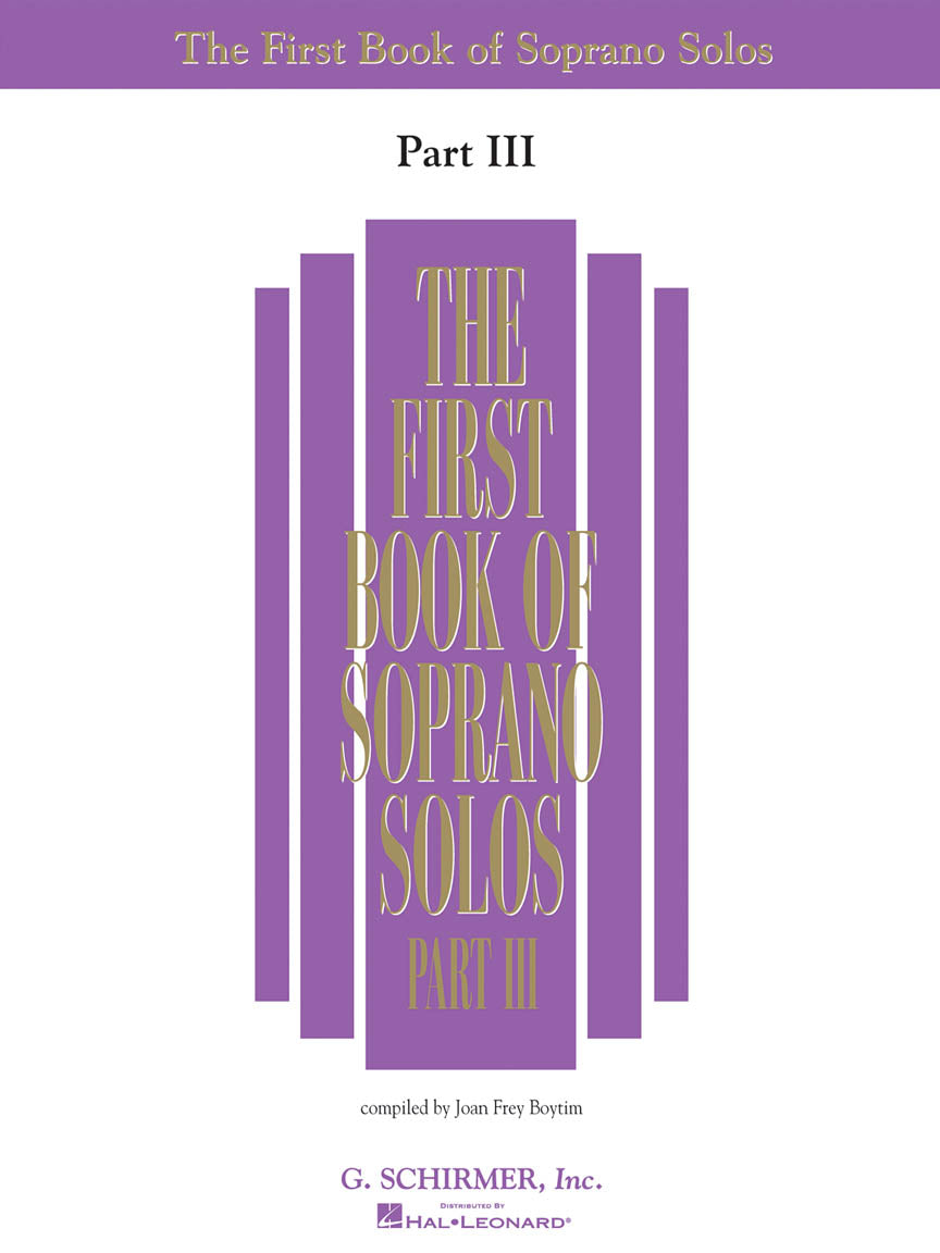 First Book of Soprano Solos – Part III