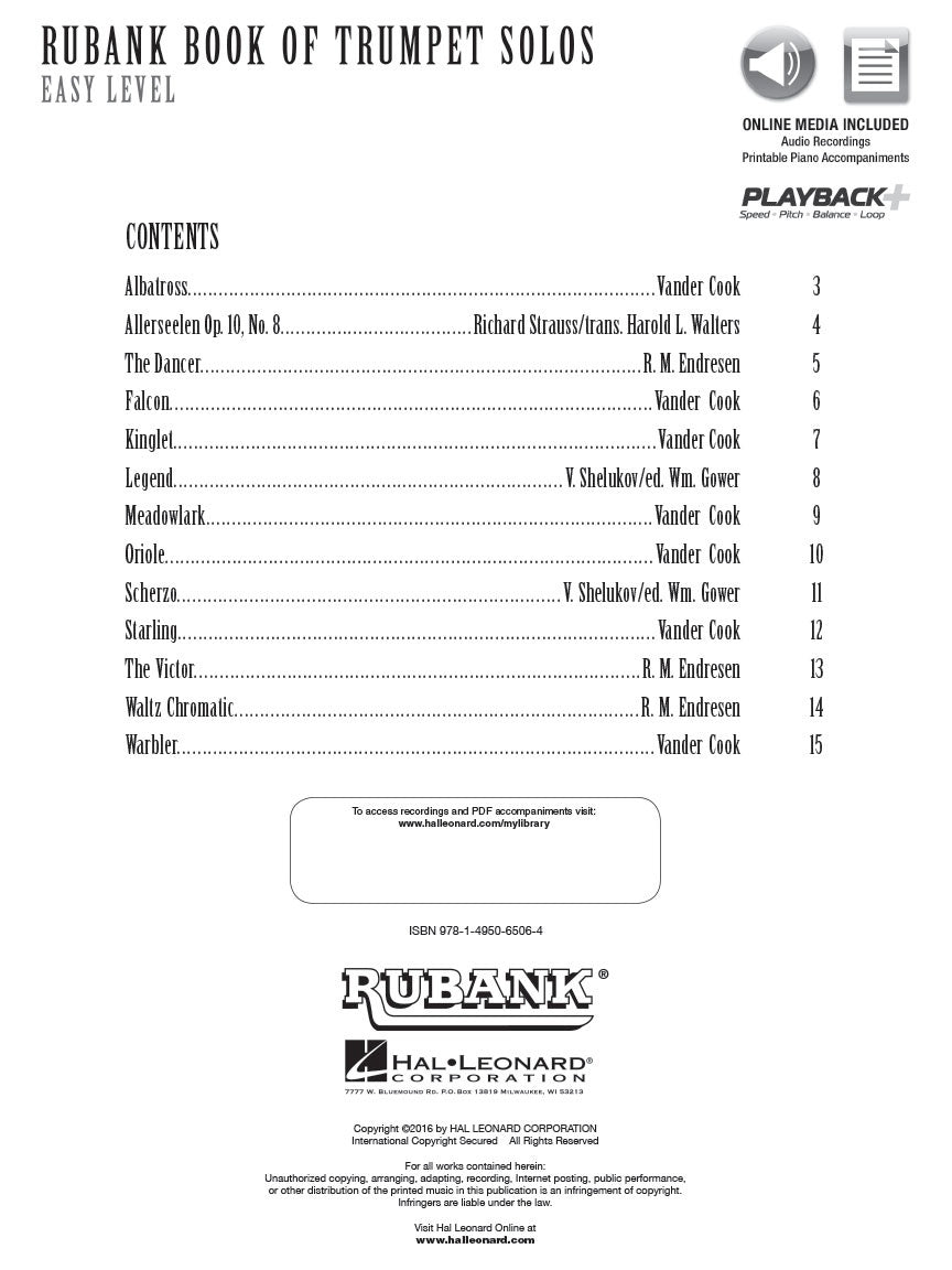 Rubank Book of Trumpet Solos