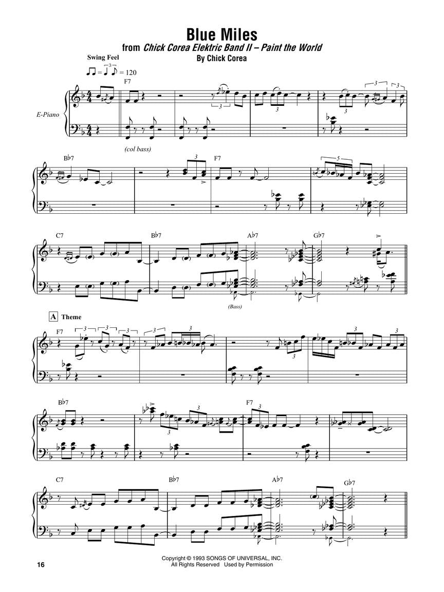 Chick Corea - Omnibook (transc. for piano)